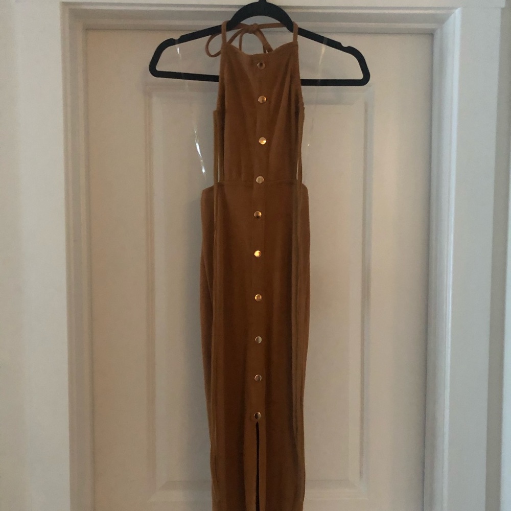 FashionNova Backless Midi Dress